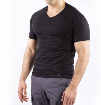 Taktik Outdoor Günlük T-shirt Erkek Kısa Kollu Pamuklu Elastan Esnek Ter Emer TTHIN03 - 6