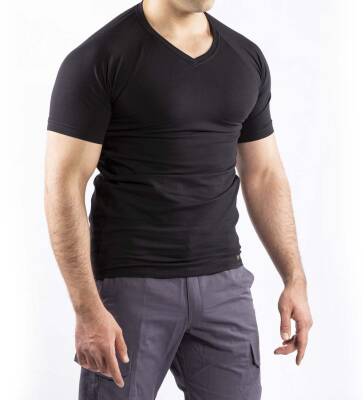 Taktik Outdoor Günlük T-shirt Erkek Kısa Kollu Pamuklu Elastan Esnek Ter Emer TTHIN03 - 10