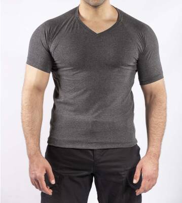 Taktik Outdoor Günlük T-shirt Erkek Kısa Kollu Pamuklu Elastan Esnek Ter Emer TTHIN03 - 2