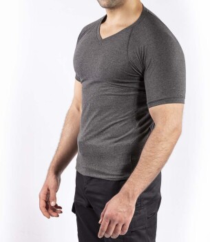 Taktik Outdoor Günlük T-shirt Erkek Kısa Kollu Pamuklu Elastan Esnek Ter Emer TTHIN03 - 5