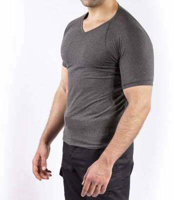 Taktik Outdoor Günlük T-shirt Erkek Kısa Kollu Pamuklu Elastan Esnek Ter Emer TTHIN03 - 5