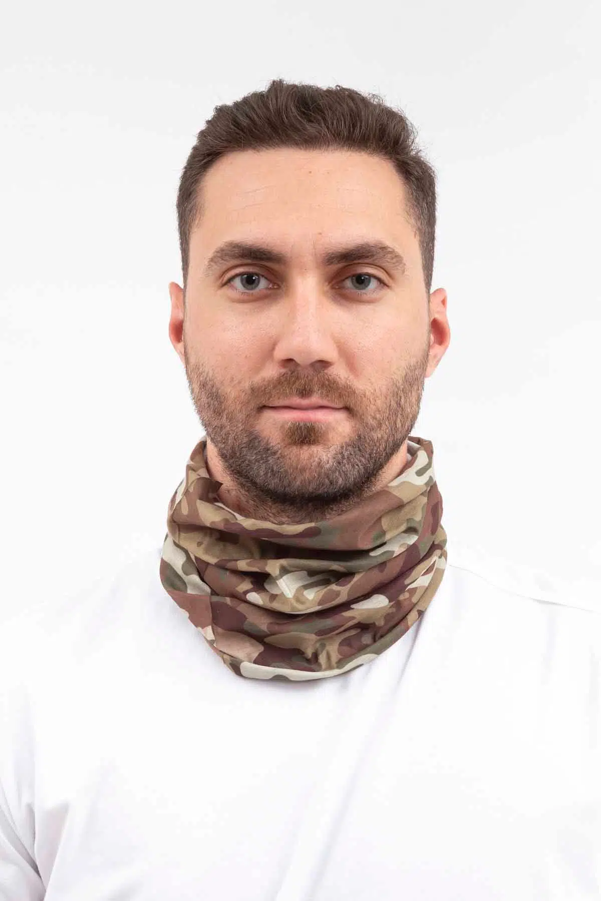 Boyunluk Bileklik Bandana Maske BUFFO01 - KAHVERENGİ