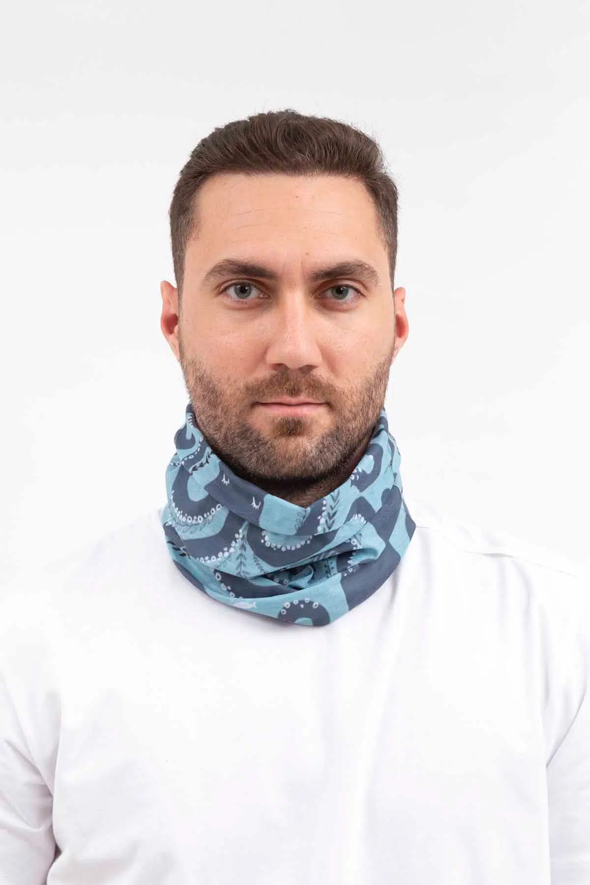 Boyunluk Bileklik Bandana Maske BUFFO01 - GRİ