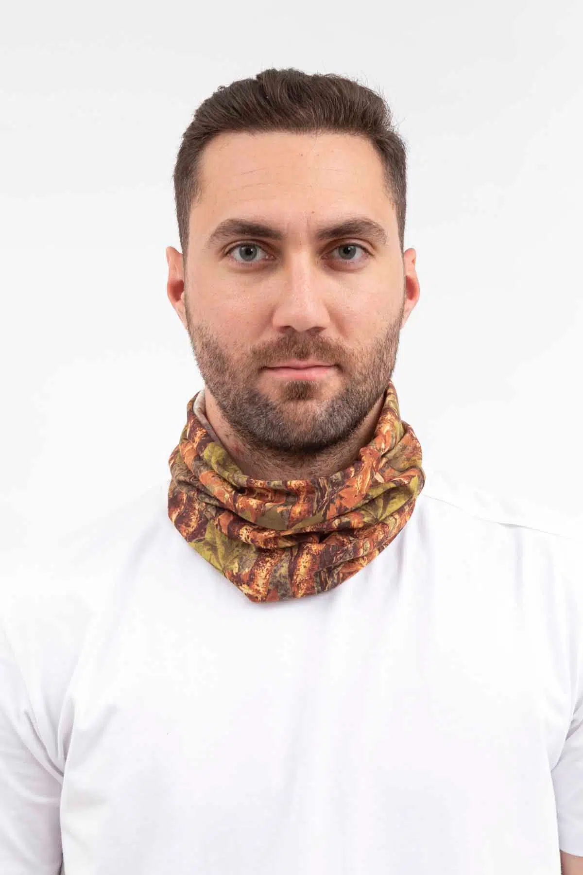 Boyunluk Bileklik Bandana Maske BUFFO01 - KAHVERENGİ-YEŞİL