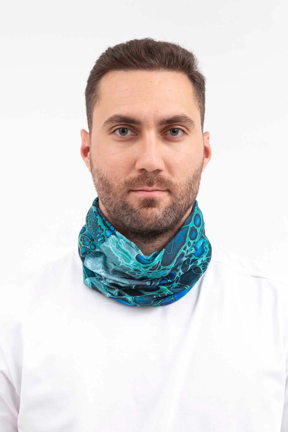 Boyunluk Bileklik Bandana Maske BUFFO01 - MAVİ