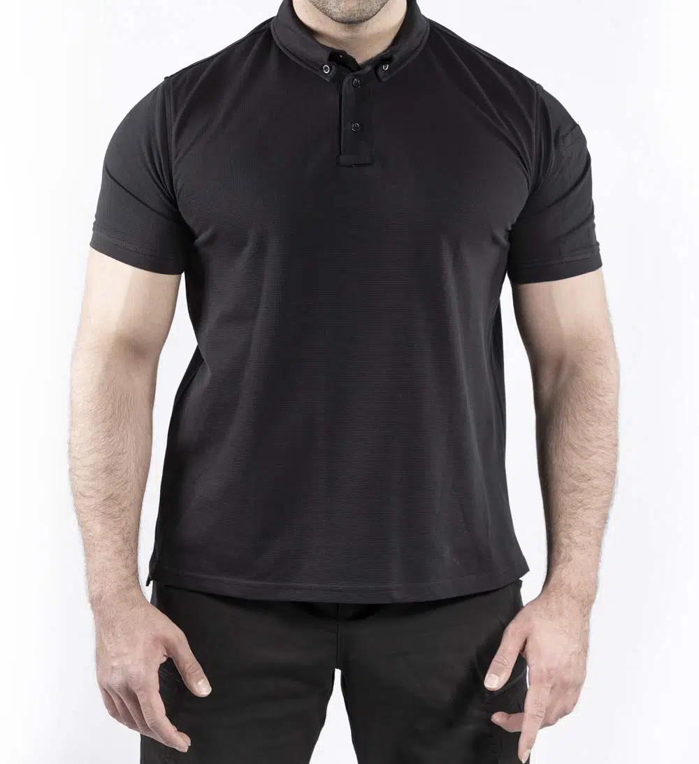 Outdoor Günlük Erkek Kısa Kollu T-shirt Pamuklu TLAC01 - SİYAH