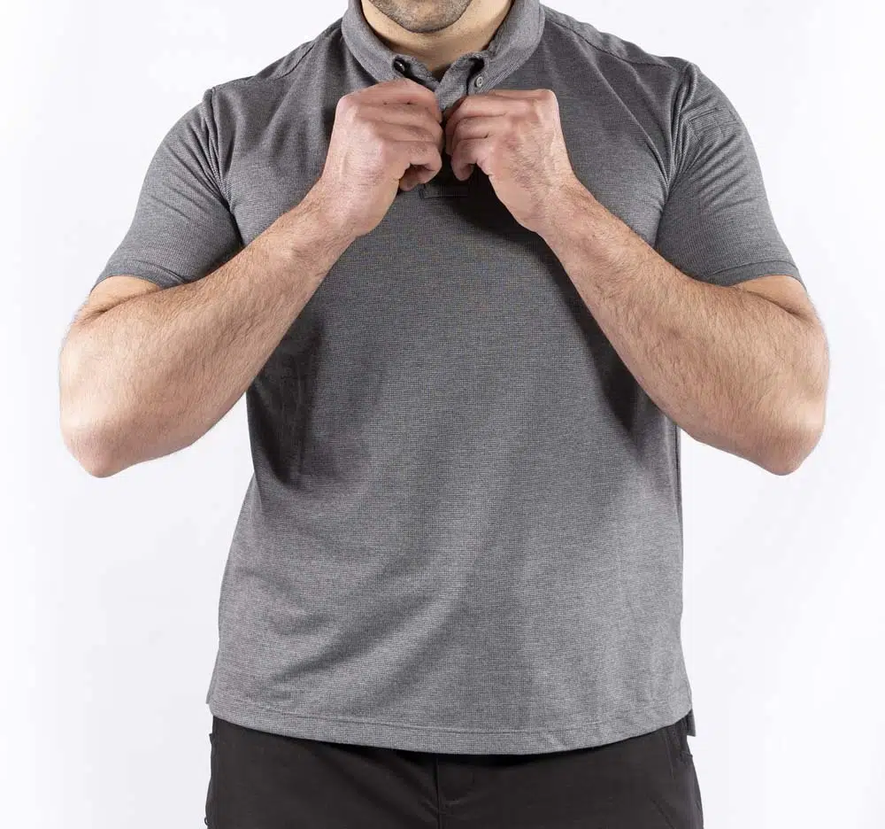 Outdoor Günlük Erkek Kısa Kollu T-shirt Pamuklu TLAC01 - FÜME