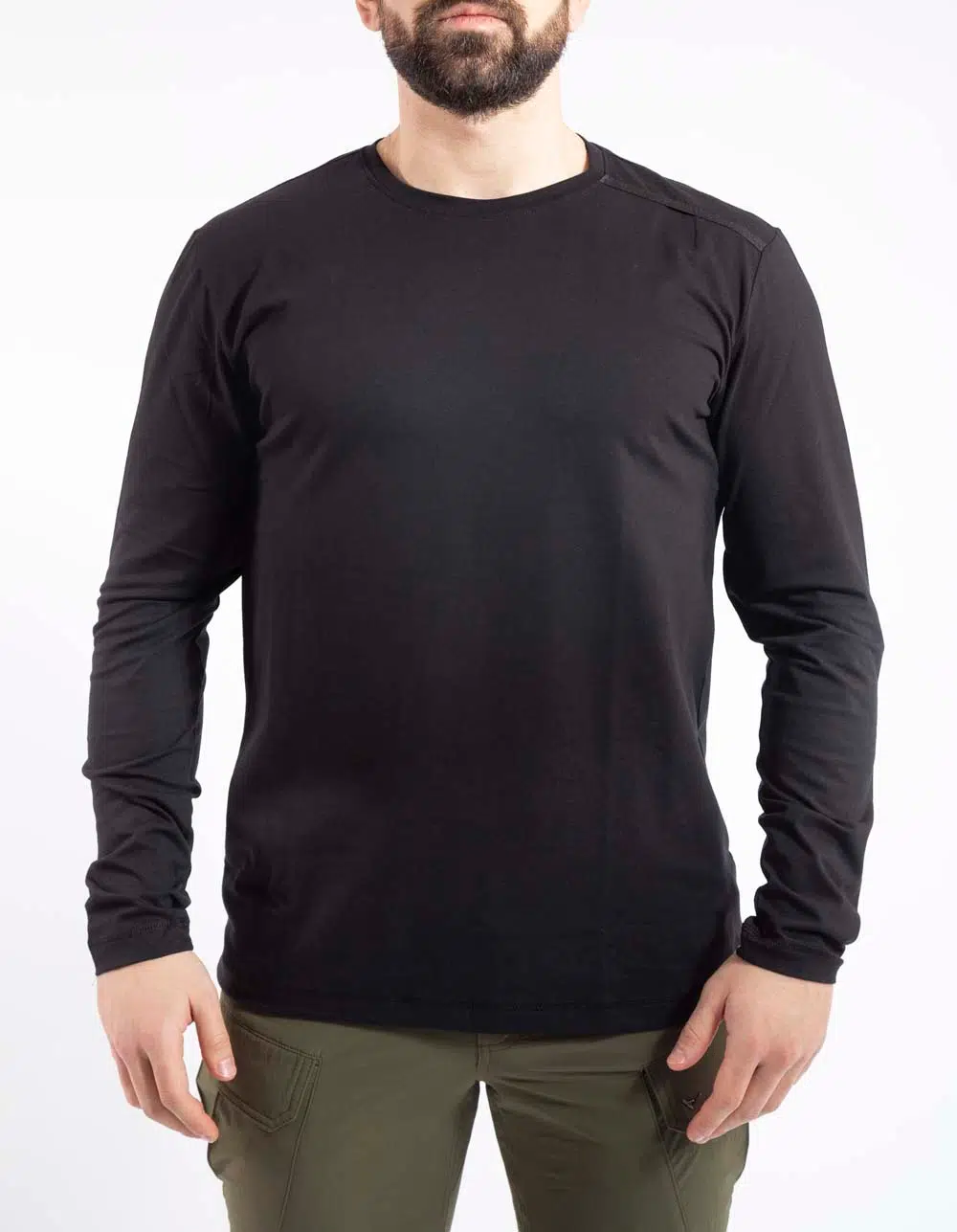 Outdoor T-shirt Basic Pamuklu Erkek BASETI04 - SİYAH