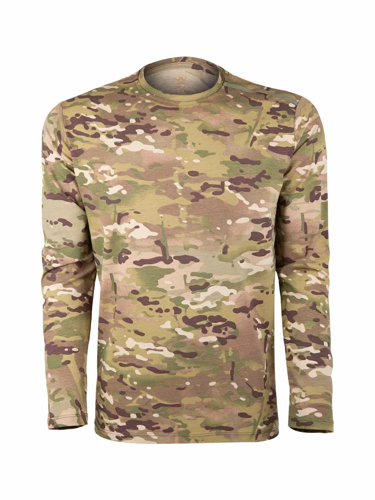 Outdoor T-shirt Basic Pamuklu Erkek BASETI04 - HAKİ MULTİCAM