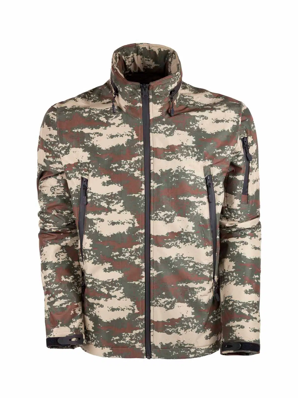 Tactical Outdoor Softshell Erkek Mont SHELLHT04 - YEŞİL MULTİCAM