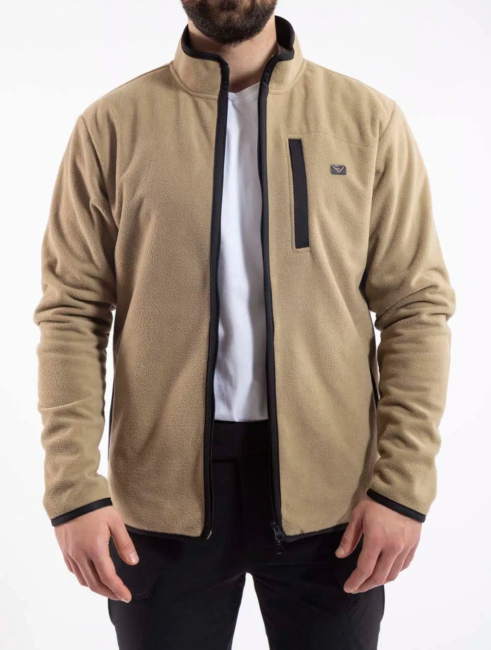 Tactical Outdoor Su Geçirmez Erkek Polar Sweatshirt Tüylenmez POLTAC03 - BEJ