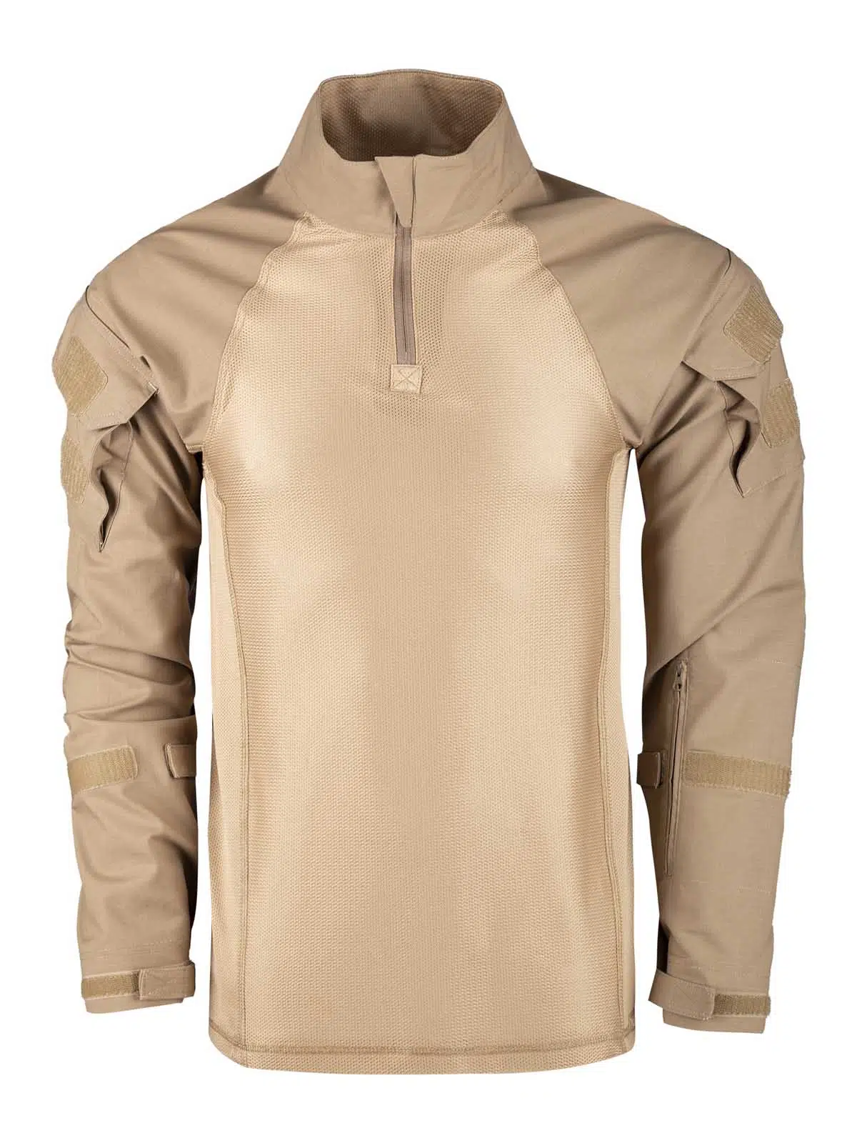 Taktik Kombat Terletmez Fit Kamuflaj Erkek Sweatshirt COMPAT01 - BEJ