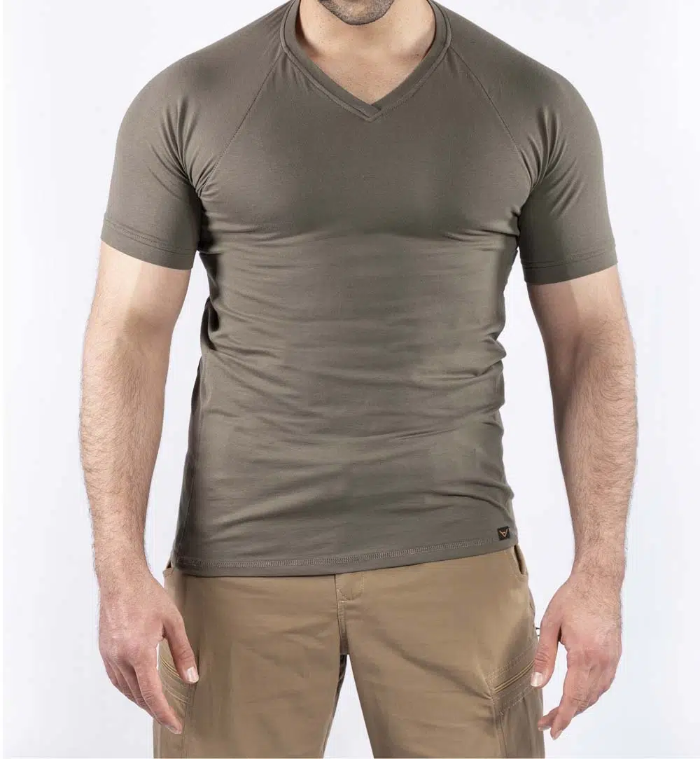 Taktik Outdoor Günlük T-shirt Erkek Kısa Kollu Pamuklu Elastan Esnek Ter Emer TTHIN03