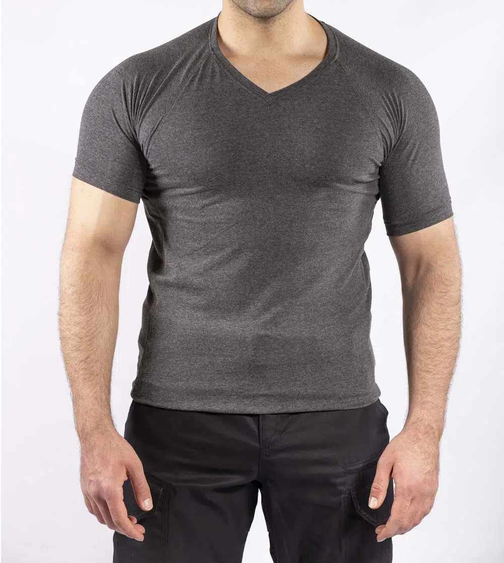 Taktik Outdoor Günlük T-shirt Erkek Kısa Kollu Pamuklu Elastan Esnek Ter Emer TTHIN03 - GRİ